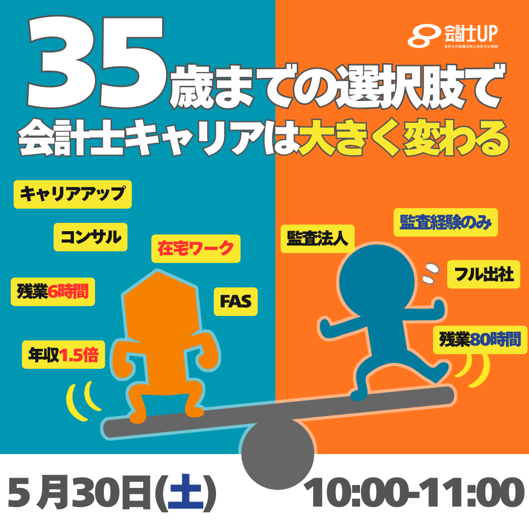 35歳までの選択で会計士キャリアはここまで変わる！？