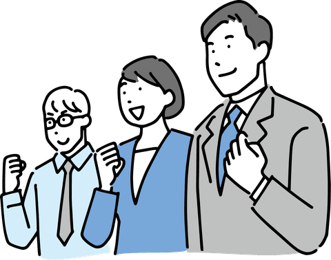 さまざまな年代の会社員